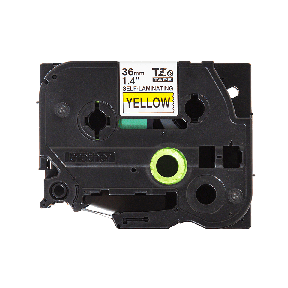 Genuine Brother TZe-SL661 Self-Laminating Labelling Tape Cassette – Black on Yellow, 36mm wide 2